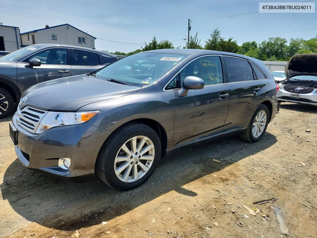 2011 Toyota Venza Awd 4Cyl VIN: 4T3BA3BB7BU024011 Lot: 85987675