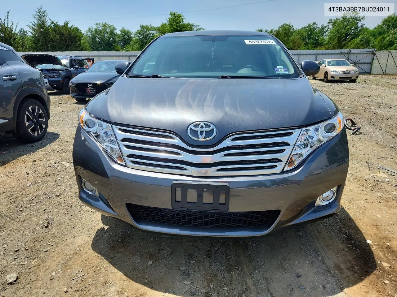 2011 Toyota Venza Awd 4Cyl VIN: 4T3BA3BB7BU024011 Lot: 85987675