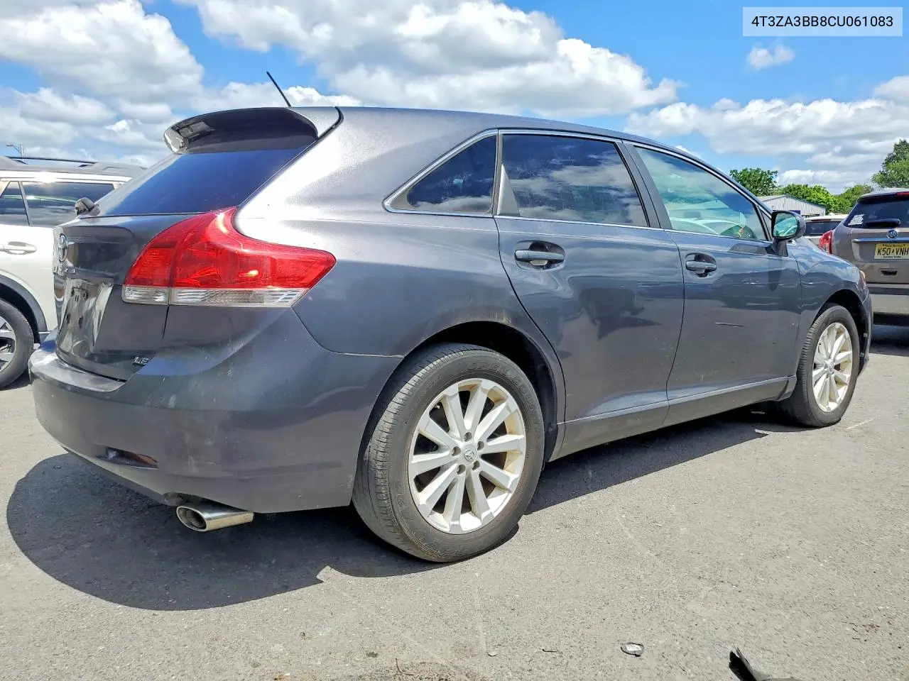 2012 Toyota Venza Le VIN: 4T3ZA3BB8CU061083 Lot: 59403626