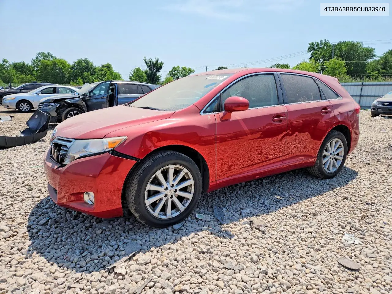 2012 Toyota Venza Le VIN: 4T3BA3BB5CU033940 Lot: 59405276