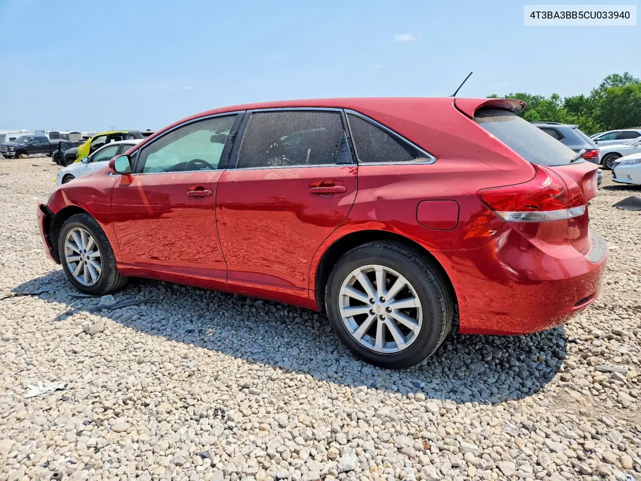 2012 Toyota Venza Le VIN: 4T3BA3BB5CU033940 Lot: 59405276