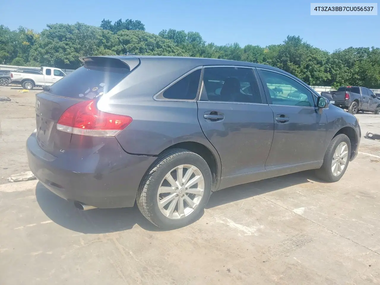 2012 Toyota Venza Le VIN: 4T3ZA3BB7CU056537 Lot: 60145816