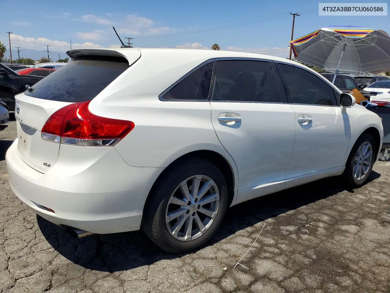 2012 Toyota Venza Xle VIN: 4T3ZA3BB7CU060586 Lot: 61090646