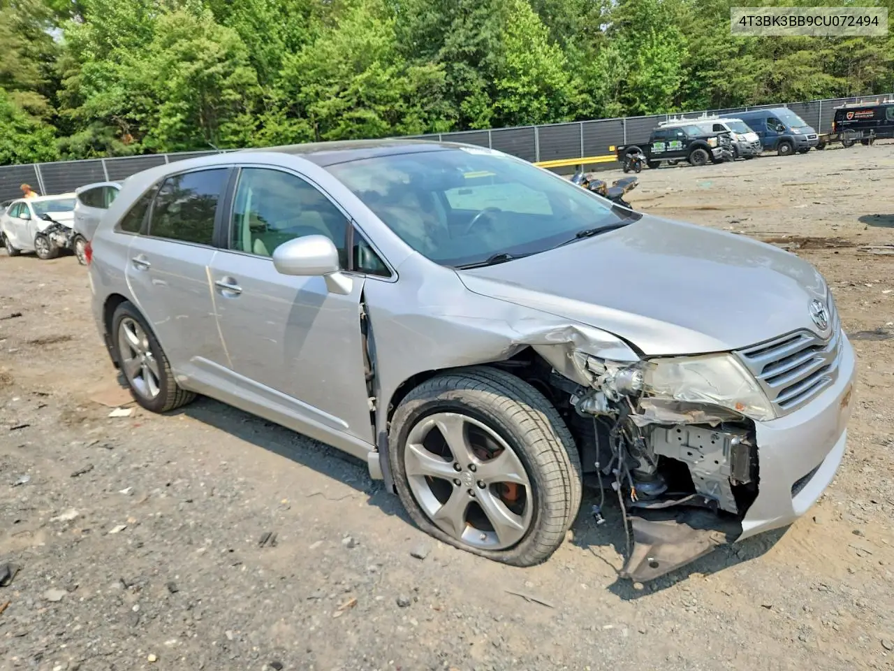 2012 Toyota Venza Limited VIN: 4T3BK3BB9CU072494 Lot: 61215846