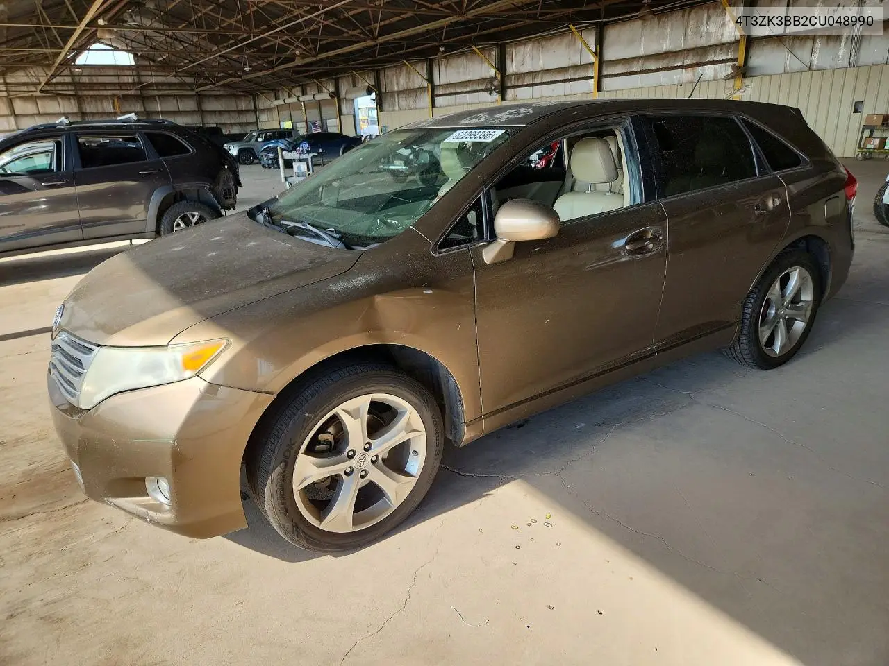 2012 Toyota Venza Le VIN: 4T3ZK3BB2CU048990 Lot: 62299396