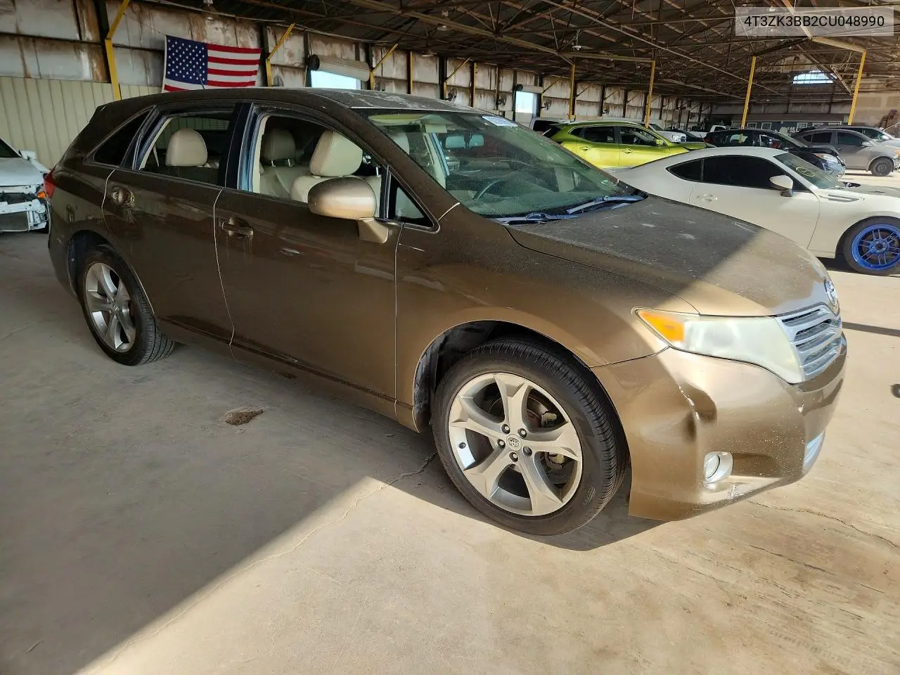 2012 Toyota Venza Le VIN: 4T3ZK3BB2CU048990 Lot: 62299396