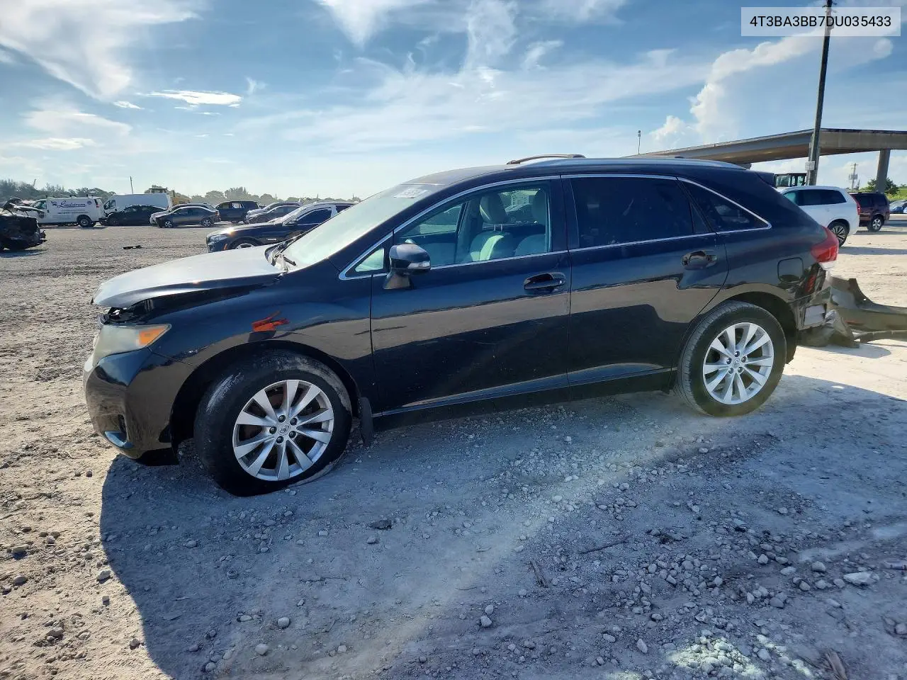 2013 Toyota Venza Le VIN: 4T3BA3BB7DU035433 Lot: 59596196