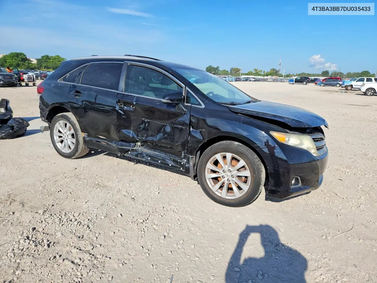 2013 Toyota Venza Le VIN: 4T3BA3BB7DU035433 Lot: 59596196