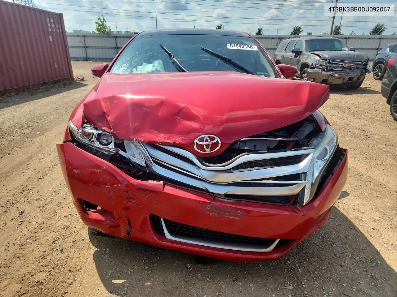 2013 Toyota Venza Limited VIN: 4T3BK3BB0DU092067 Lot: 61640186