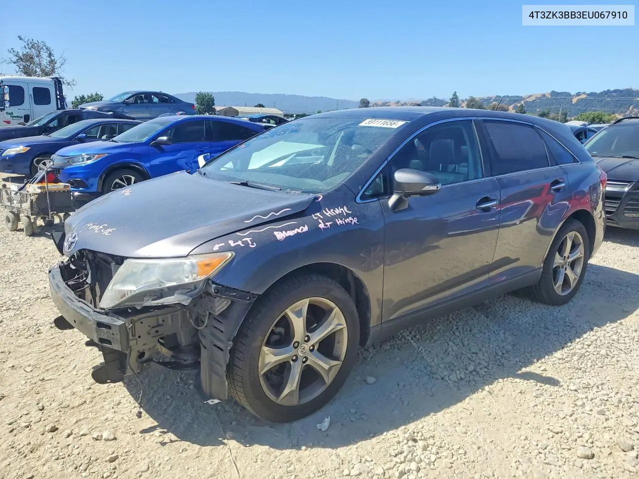 2014 Toyota Venza Xle VIN: 4T3ZK3BB3EU067910 Lot: 59111656