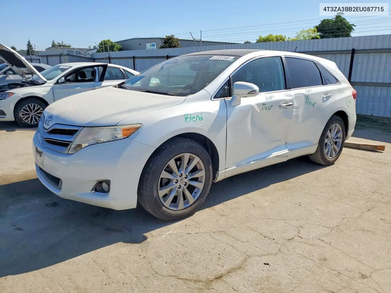 2014 Toyota Venza Xle VIN: 4T3ZA3BB2EU087715 Lot: 61937266