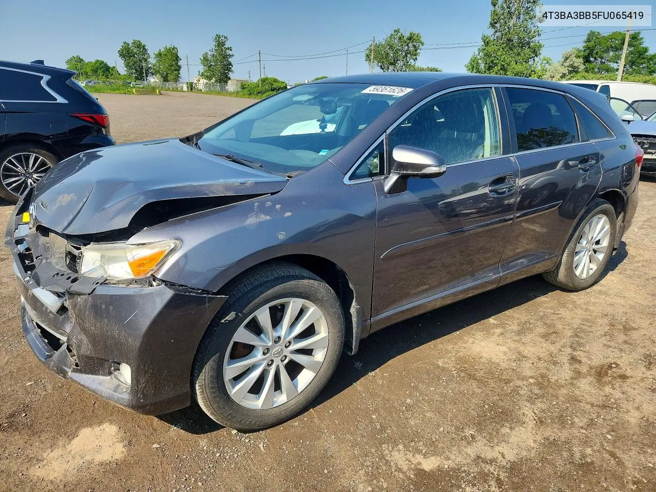 2015 Toyota Venza Le VIN: 4T3BA3BB5FU065419 Lot: 59361626