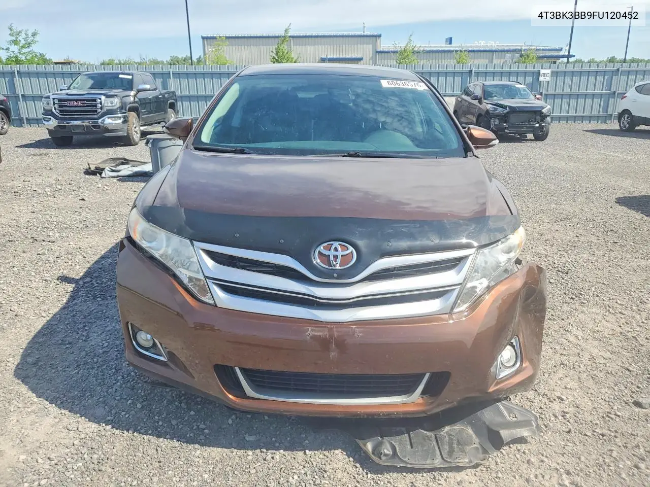 2015 Toyota Venza Xle VIN: 4T3BK3BB9FU120452 Lot: 60636576
