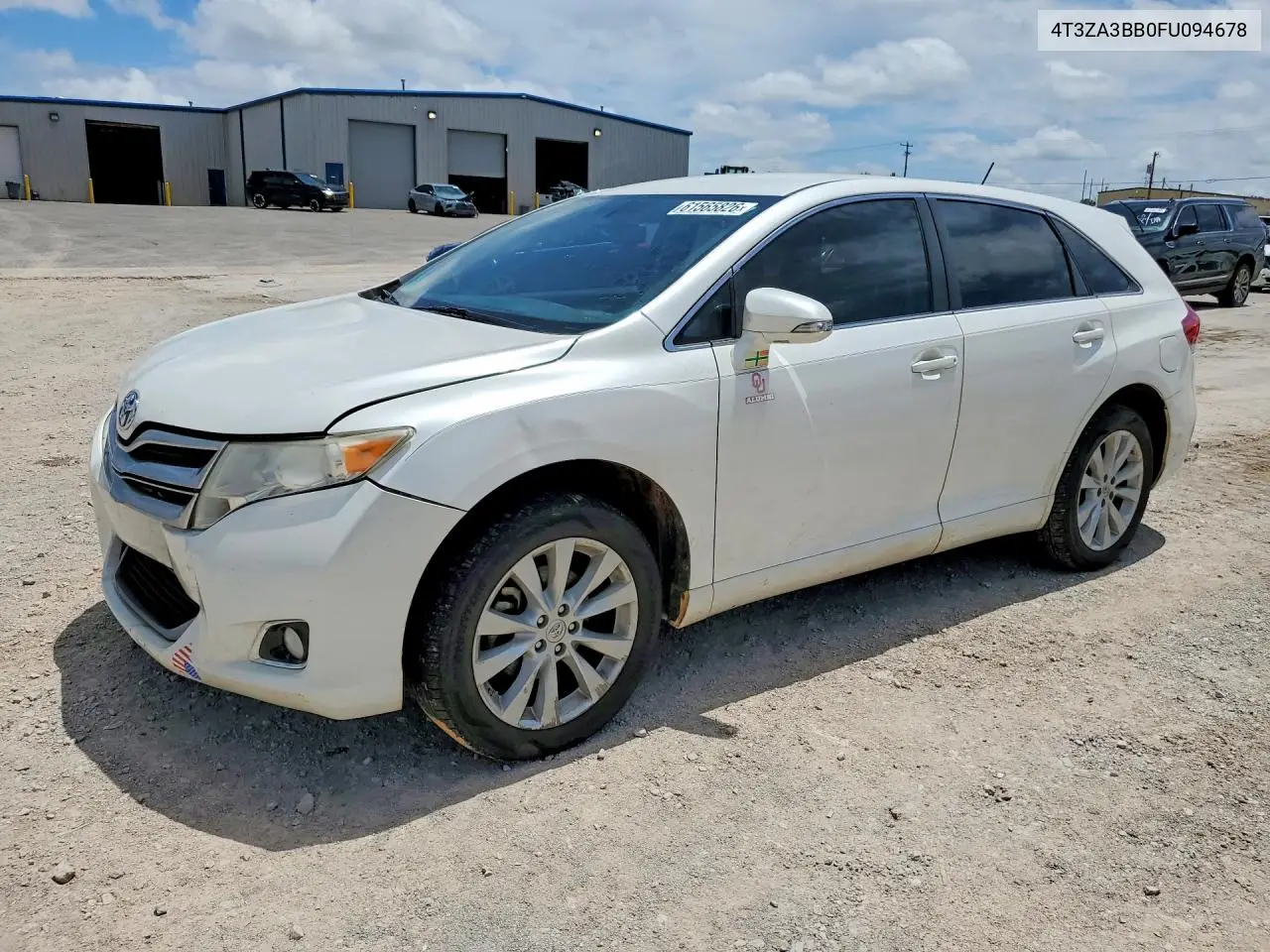2015 Toyota Venza Le VIN: 4T3ZA3BB0FU094678 Lot: 61565826
