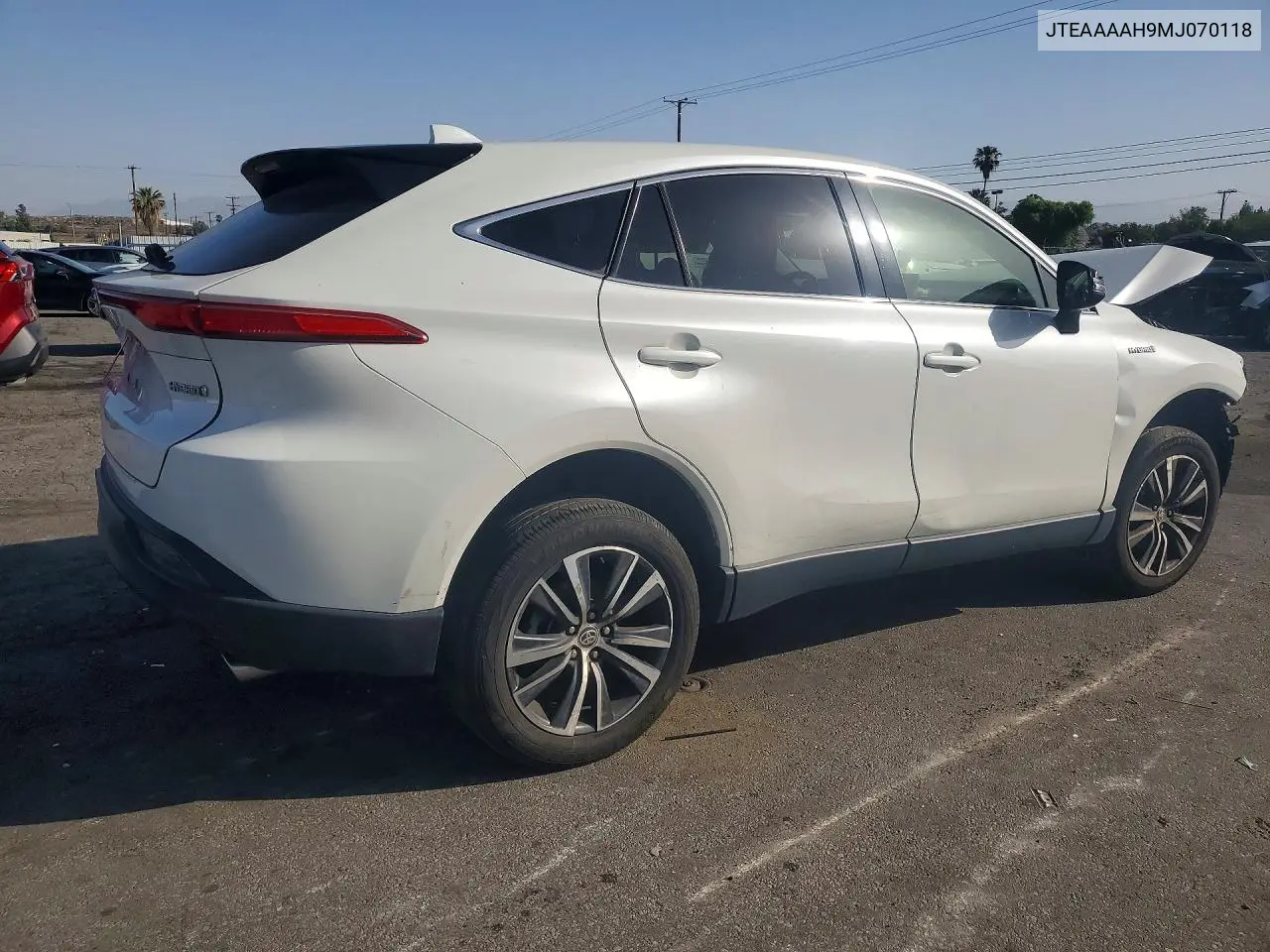 2021 Toyota Venza Le VIN: JTEAAAAH9MJ070118 Lot: 49975356