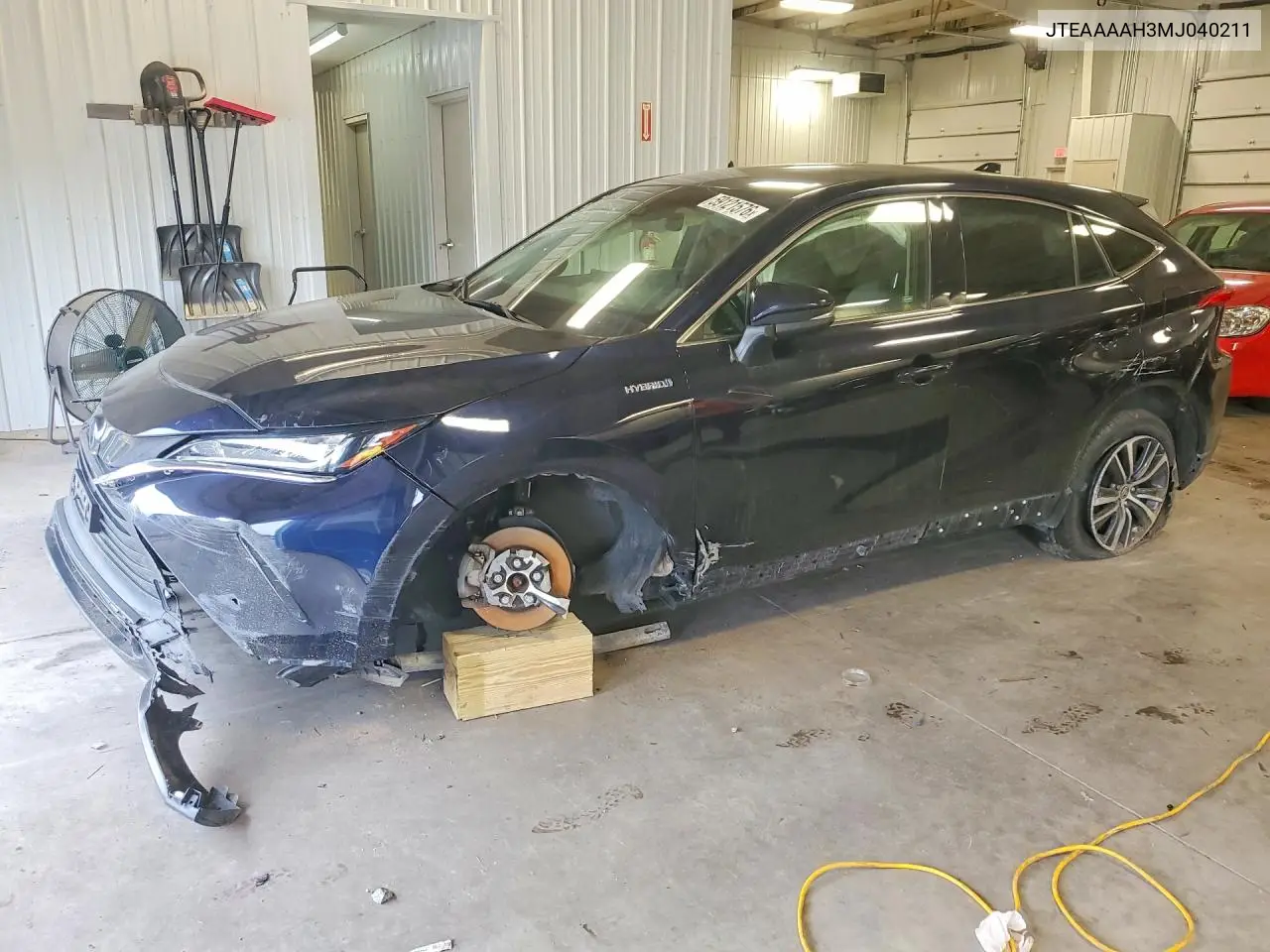 2021 Toyota Venza Le VIN: JTEAAAAH3MJ040211 Lot: 59121576