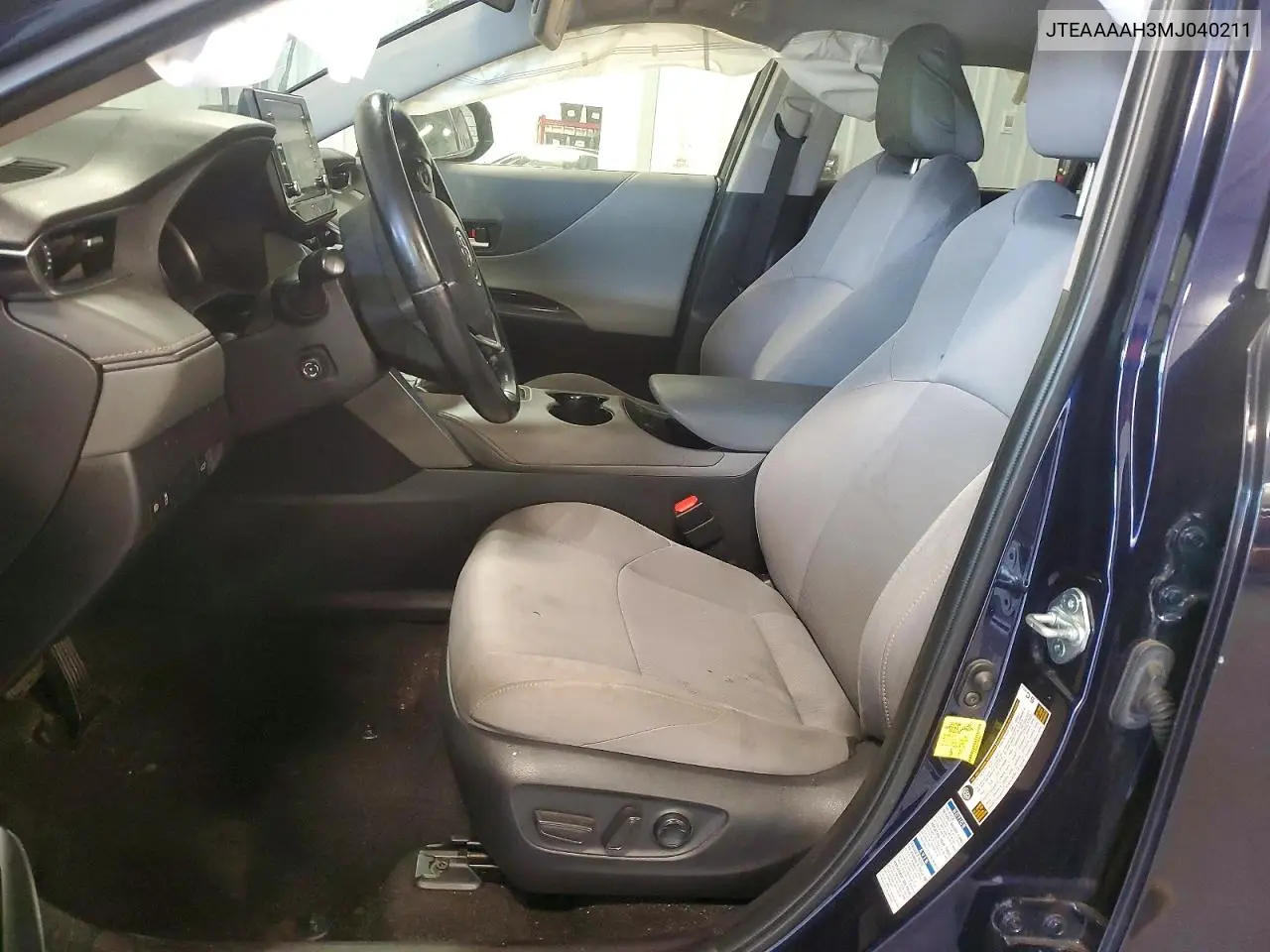 2021 Toyota Venza Le VIN: JTEAAAAH3MJ040211 Lot: 59121576