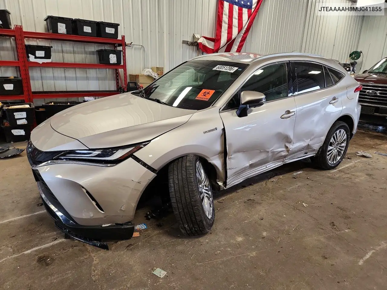 2021 Toyota Venza Limited VIN: JTEAAAAH8MJ041855 Lot: 60051286