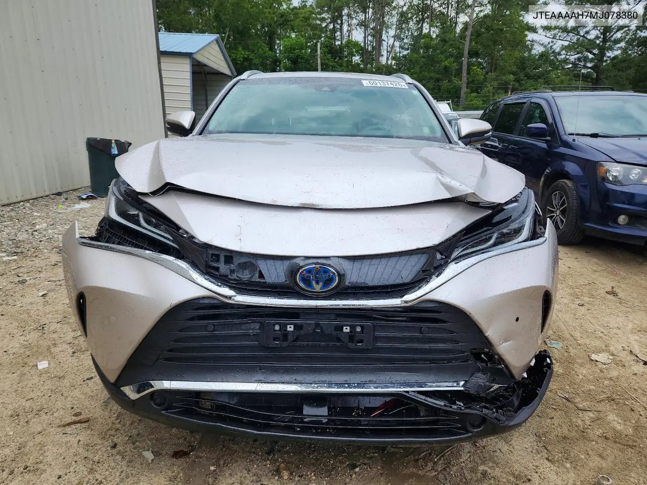 2021 Toyota Venza Xle VIN: JTEAAAAH7MJ078380 Lot: 60137426