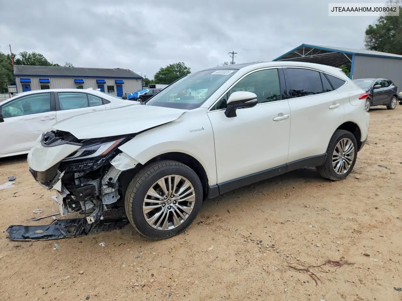 2021 Toyota Venza Limited VIN: JTEAAAAH0MJ008042 Lot: 60323826
