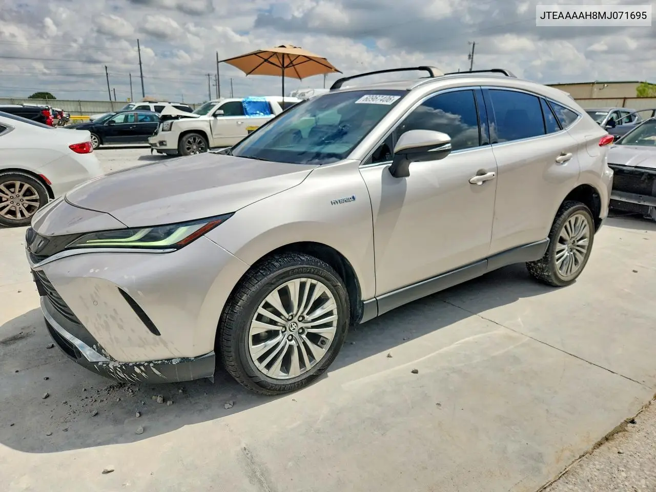 2021 Toyota Venza Xle VIN: JTEAAAAH8MJ071695 Lot: 60967406
