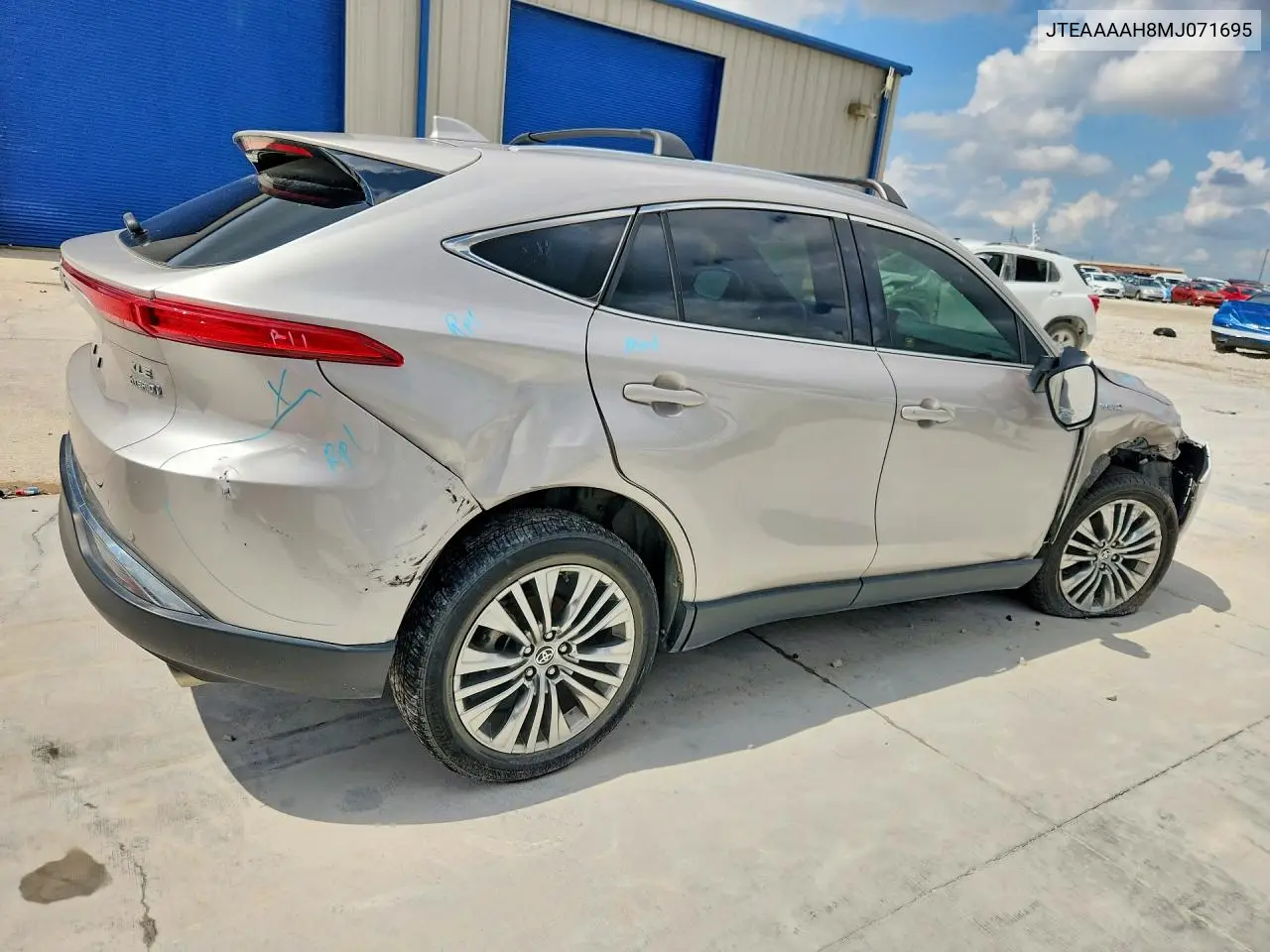 2021 Toyota Venza Xle VIN: JTEAAAAH8MJ071695 Lot: 60967406