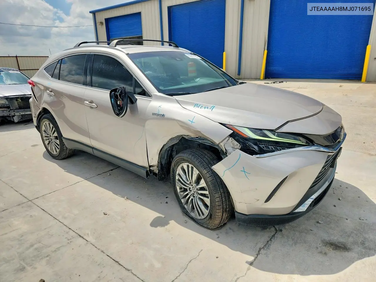 2021 Toyota Venza Xle VIN: JTEAAAAH8MJ071695 Lot: 60967406