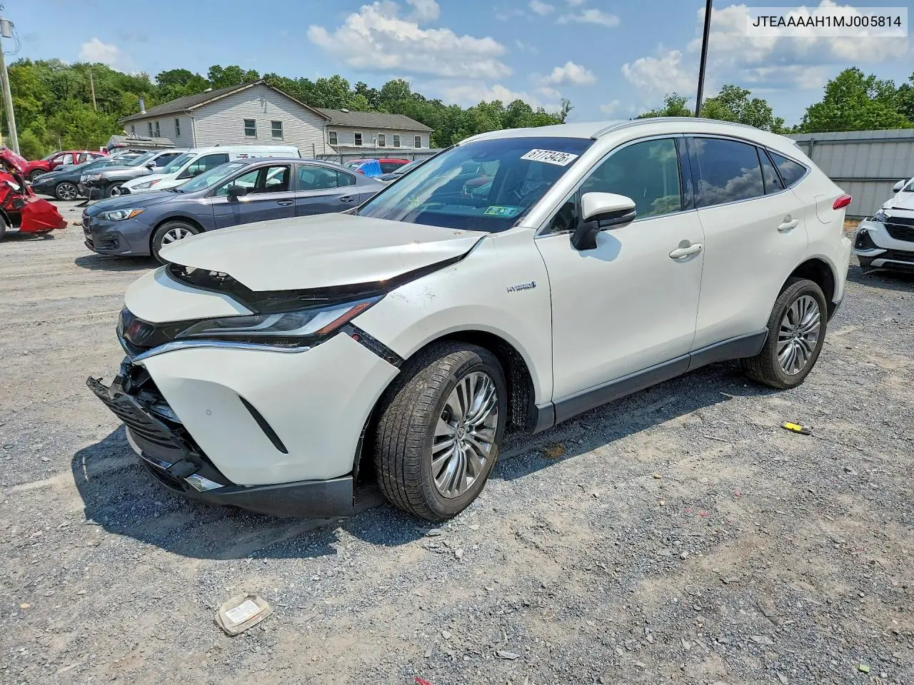 2021 Toyota Venza Xle VIN: JTEAAAAH1MJ005814 Lot: 61773426