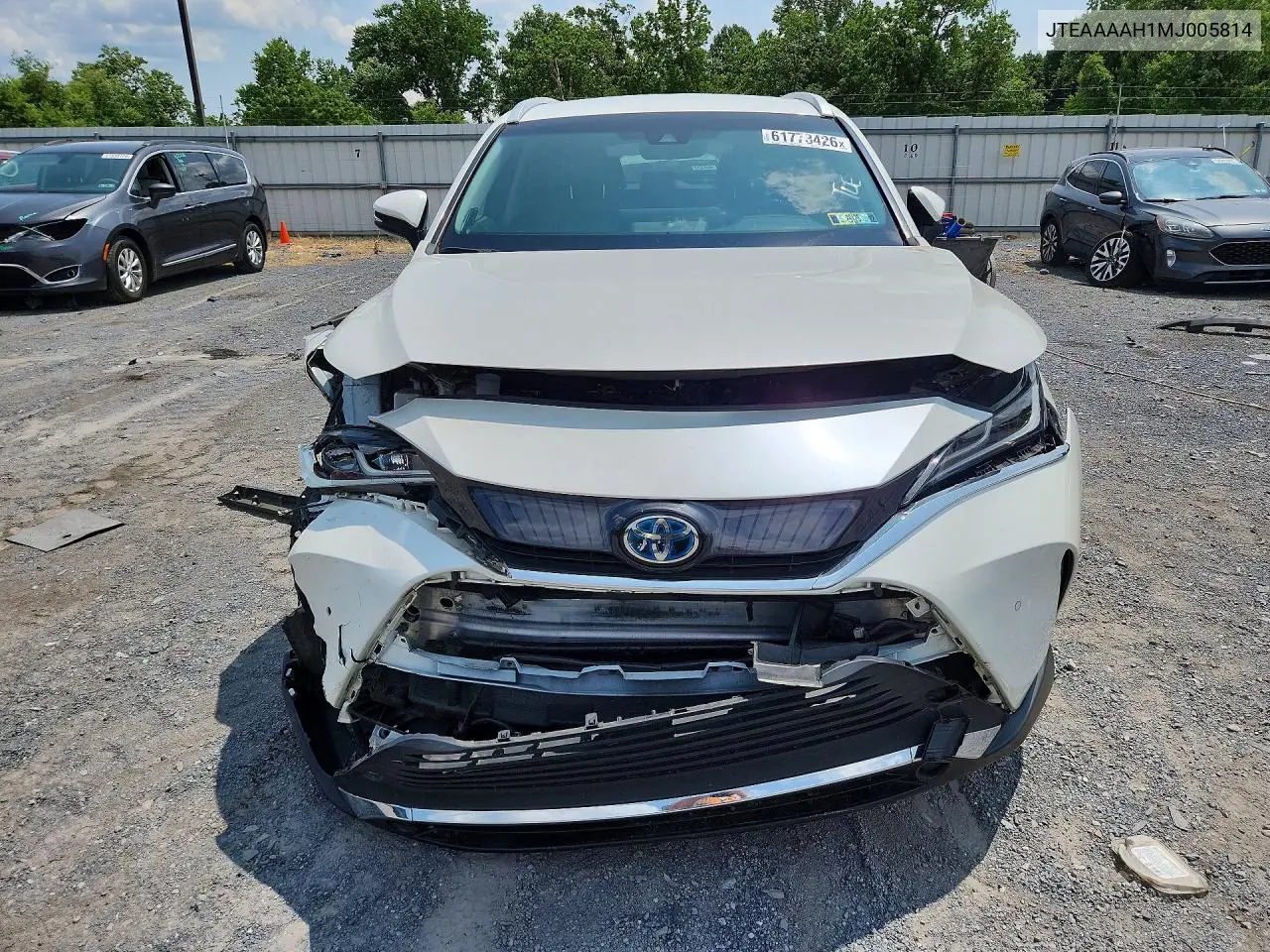 2021 Toyota Venza Xle VIN: JTEAAAAH1MJ005814 Lot: 61773426
