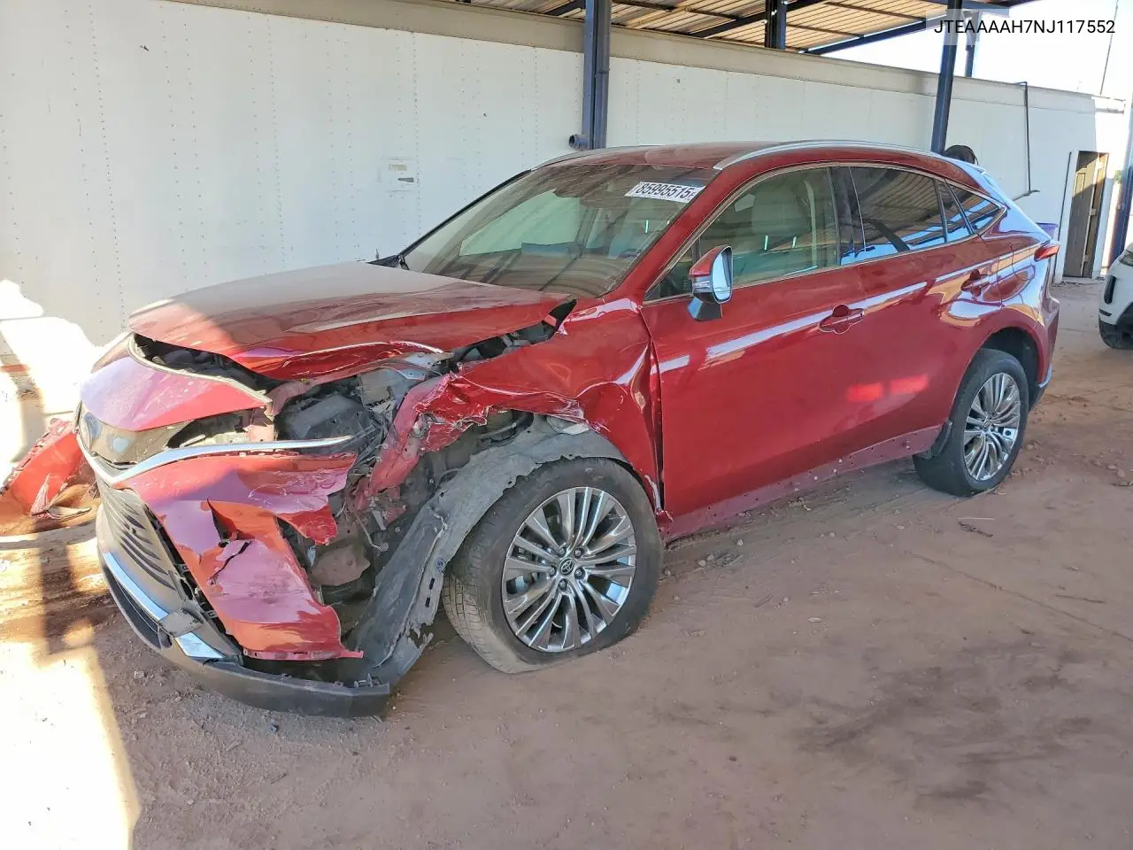 2022 Toyota Venza Xle VIN: JTEAAAAH7NJ117552 Lot: 85995515