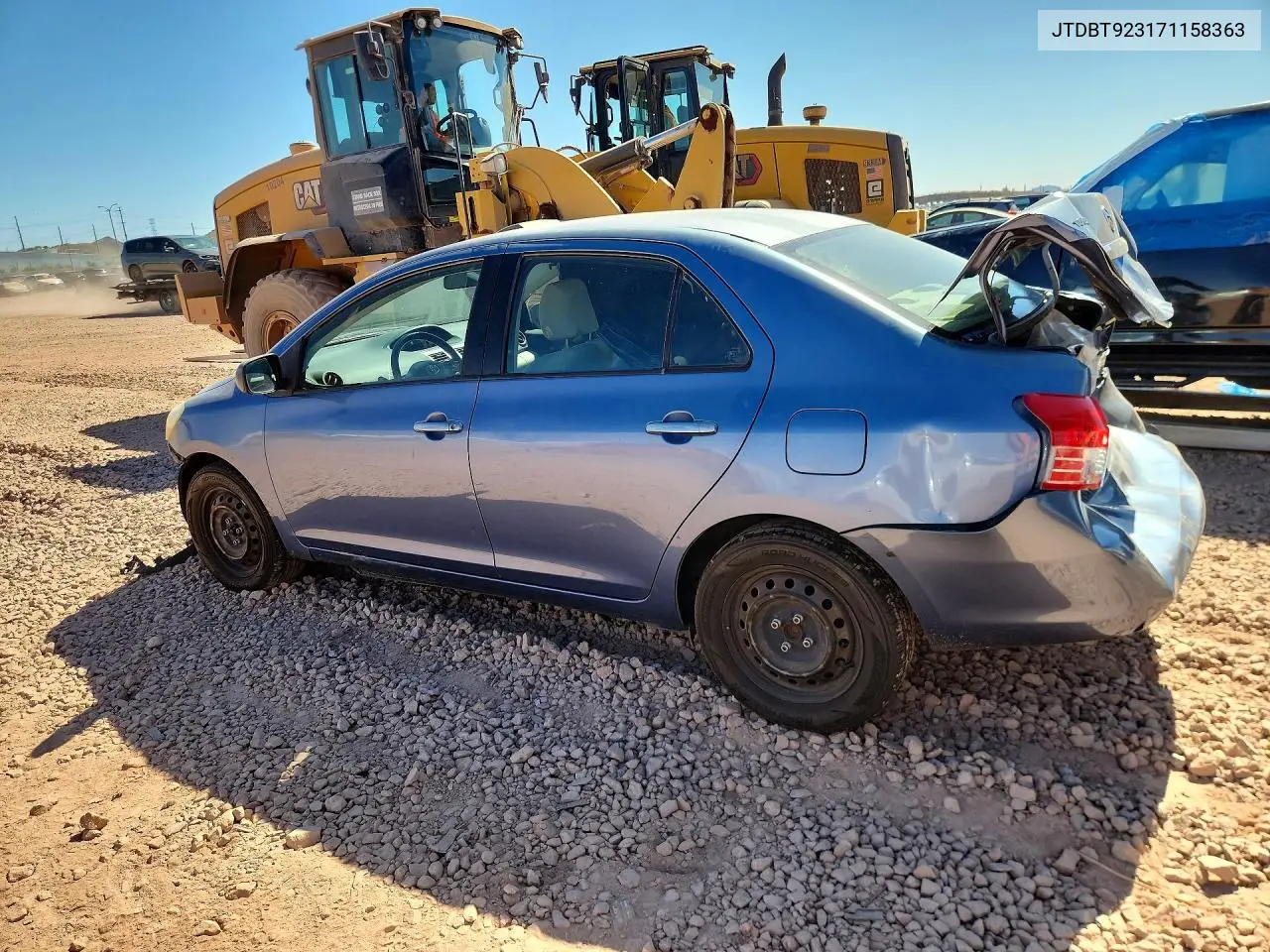 2007 Toyota Yaris Base VIN: JTDBT923171158363 Lot: 56493256
