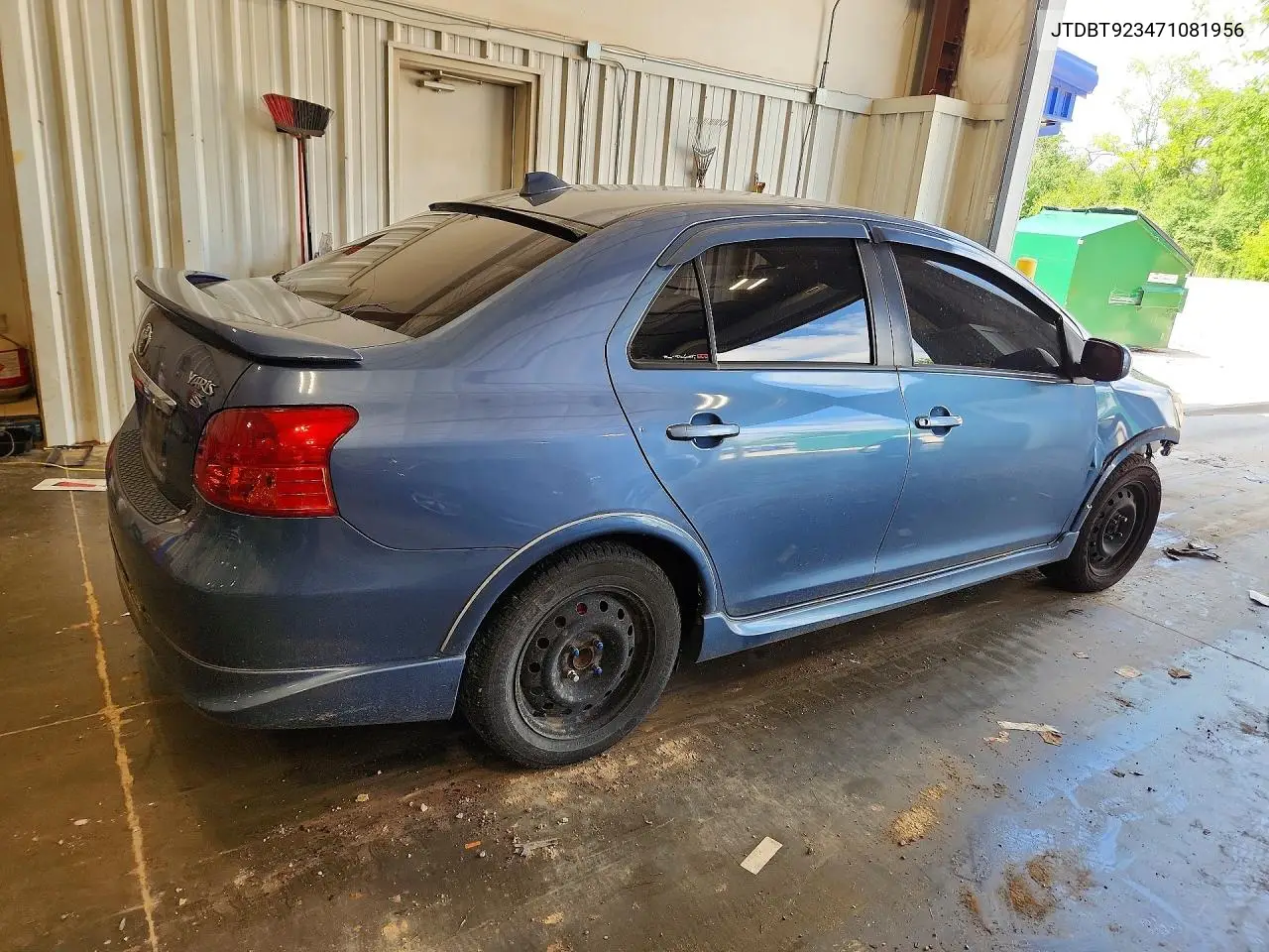 2007 Toyota Yaris VIN: JTDBT923471081956 Lot: 58868226