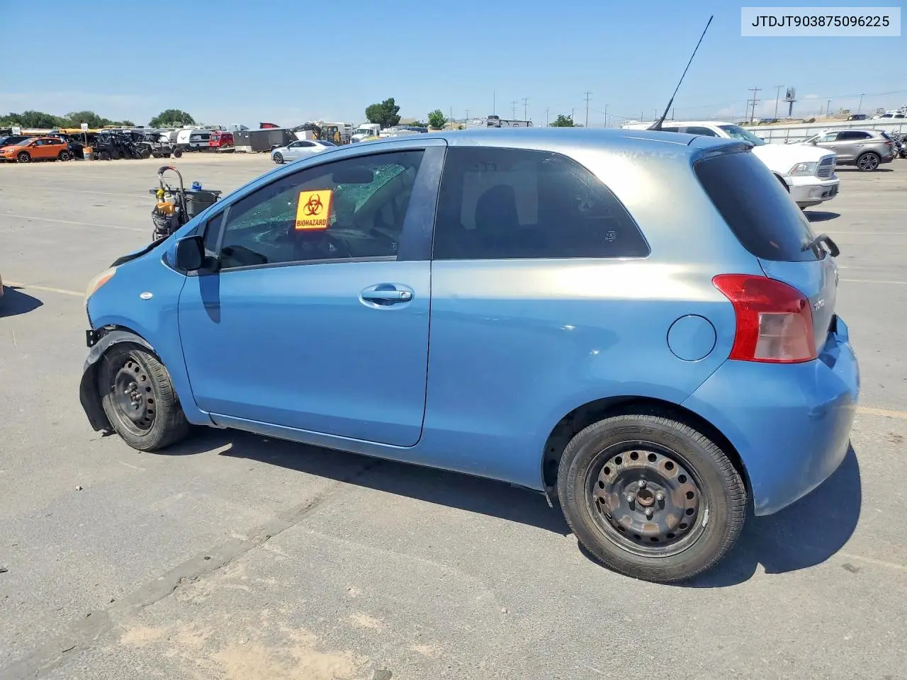 2007 Toyota Yaris Base VIN: JTDJT903875096225 Lot: 59119126