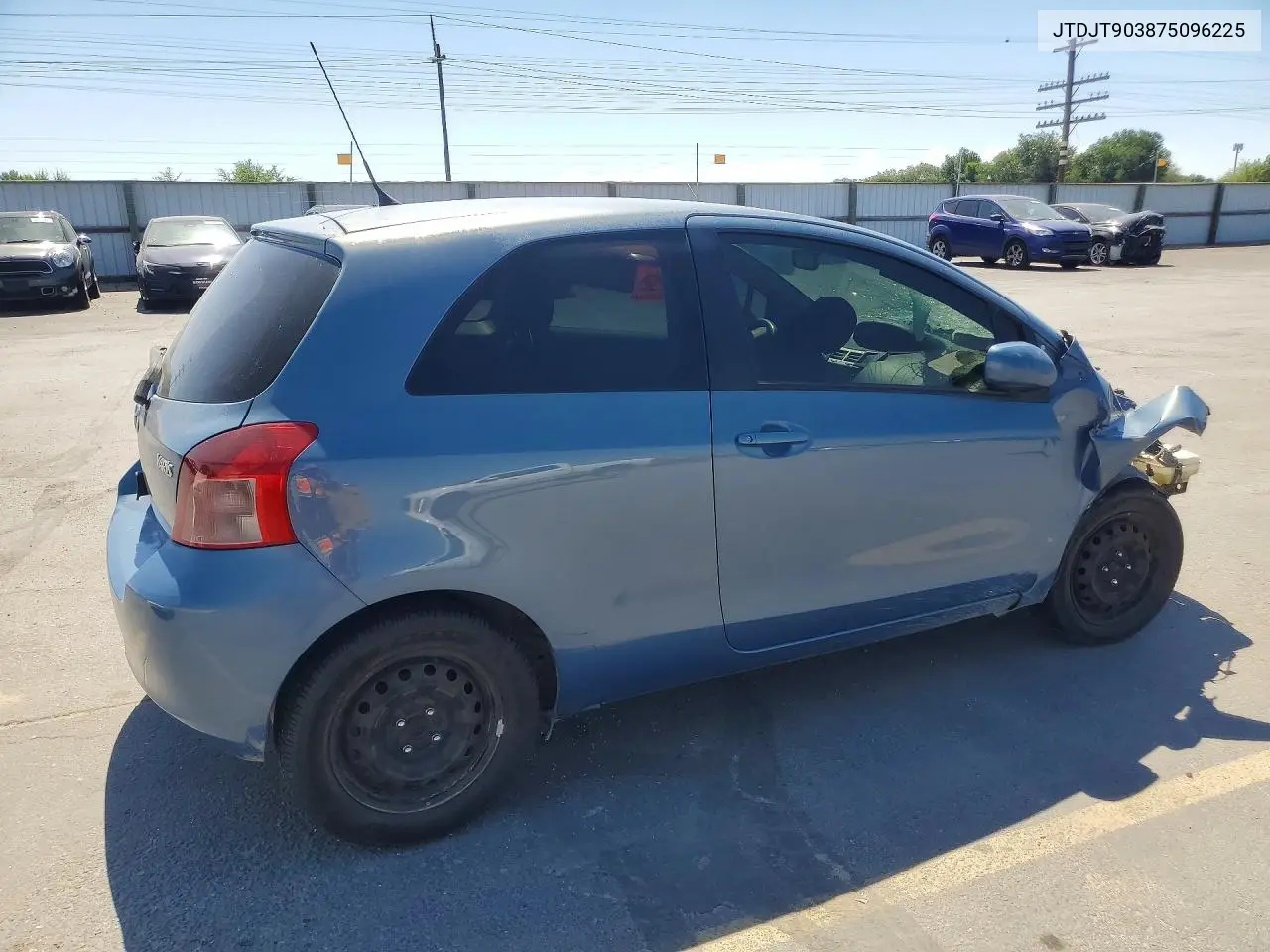 2007 Toyota Yaris Base VIN: JTDJT903875096225 Lot: 59119126