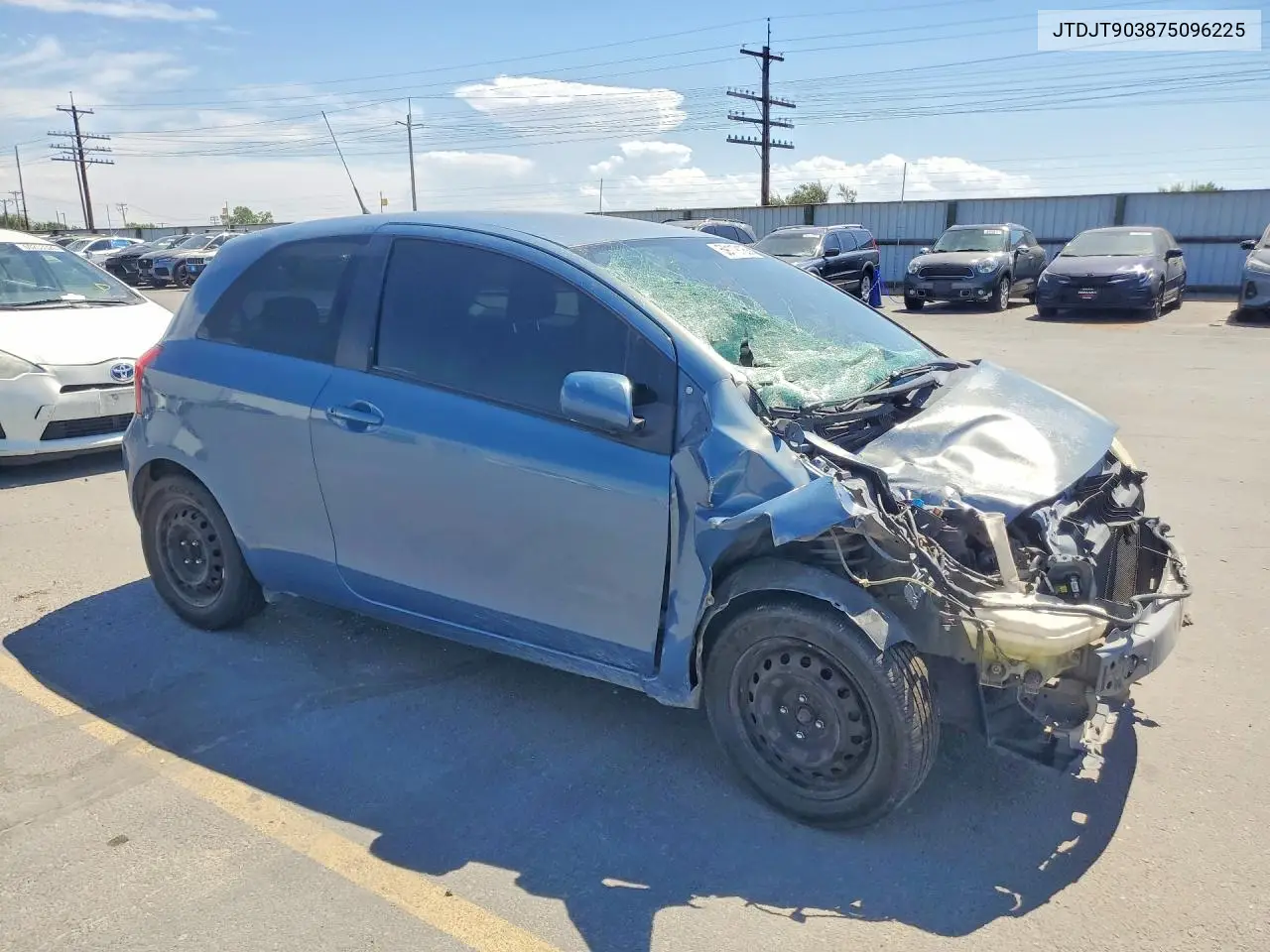 2007 Toyota Yaris Base VIN: JTDJT903875096225 Lot: 59119126