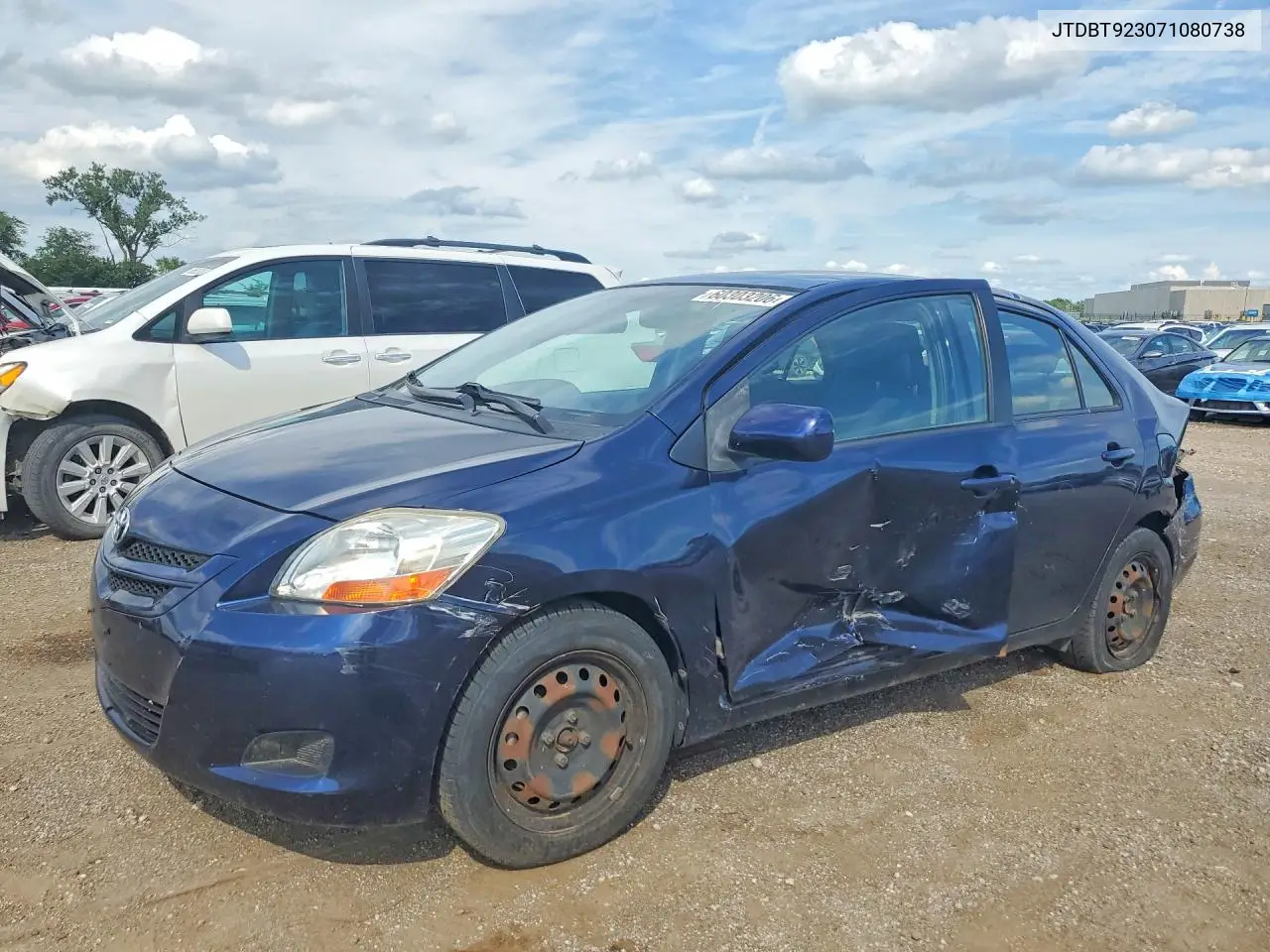 2007 Toyota Yaris Base VIN: JTDBT923071080738 Lot: 60303206