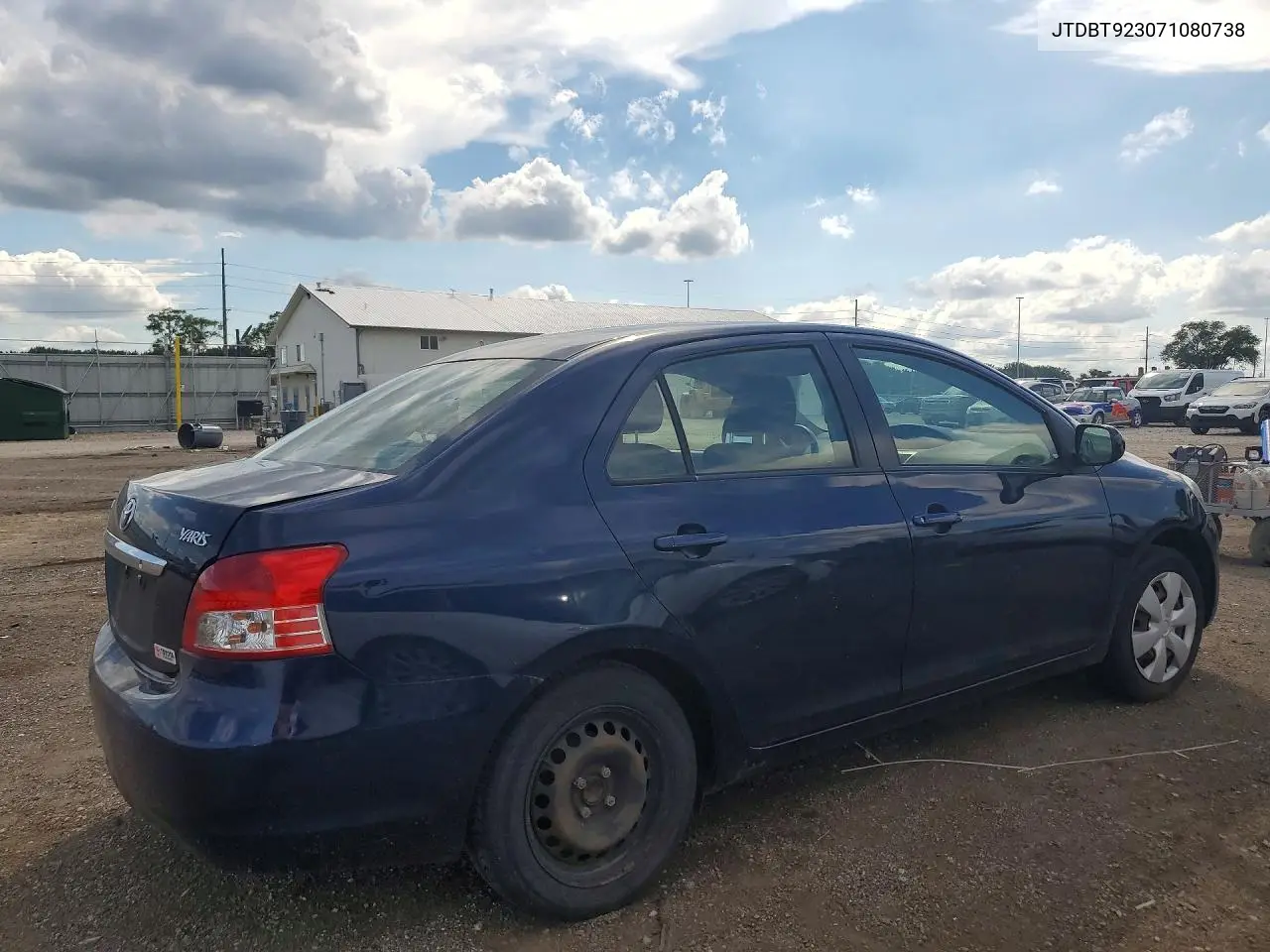 2007 Toyota Yaris Base VIN: JTDBT923071080738 Lot: 60303206