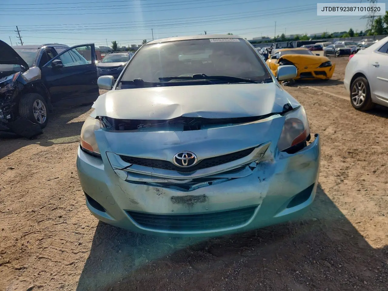 2007 Toyota Yaris Base VIN: JTDBT923871010520 Lot: 60639546