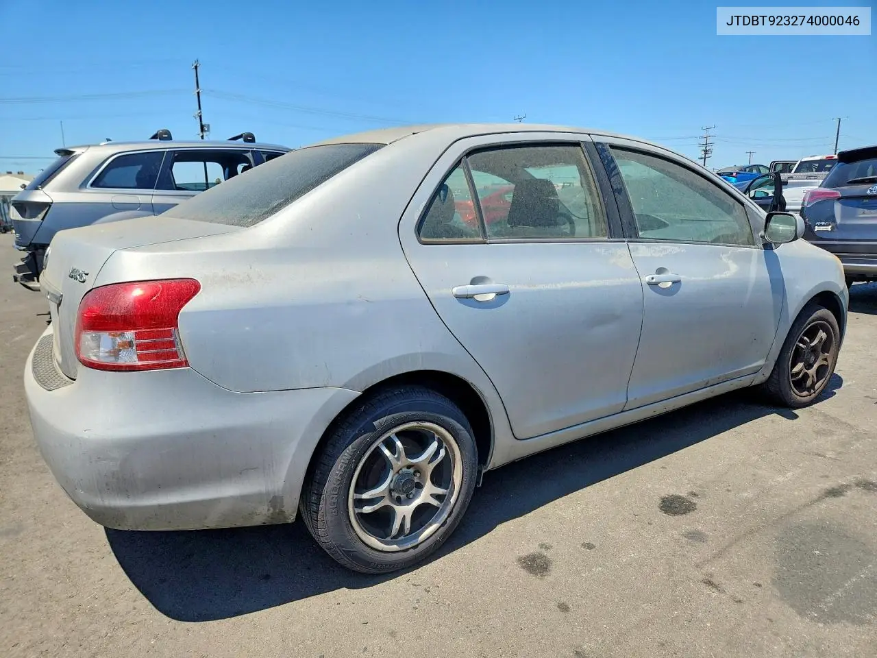 2007 Toyota Yaris Base VIN: JTDBT923274000046 Lot: 60944146