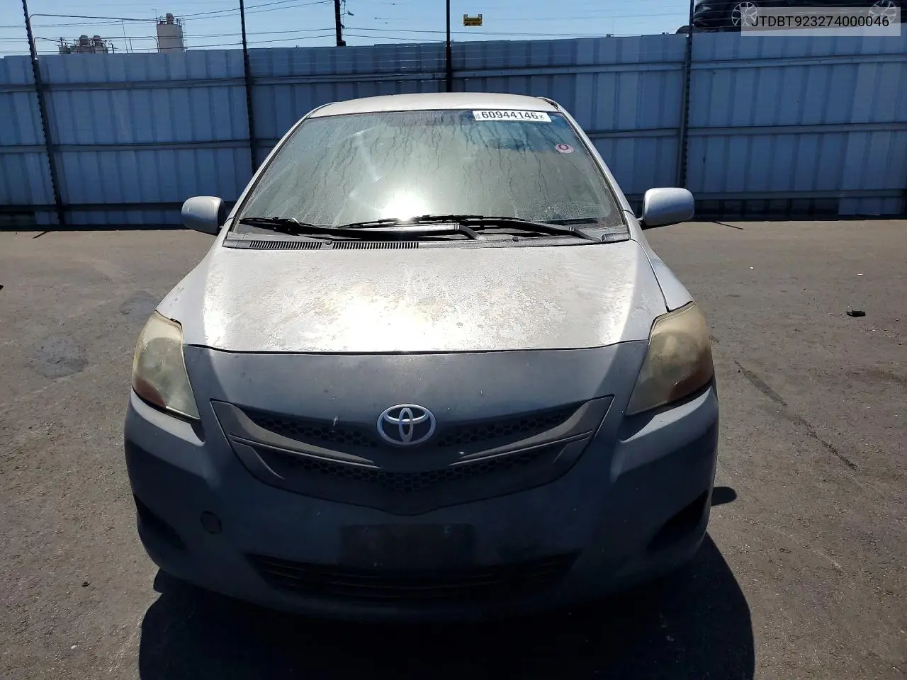 2007 Toyota Yaris Base VIN: JTDBT923274000046 Lot: 60944146