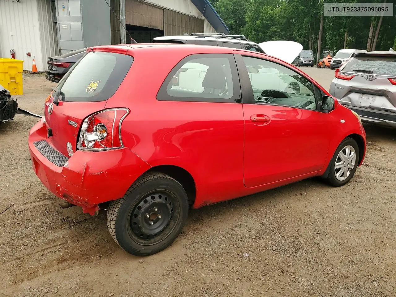 2007 Toyota Yaris Base VIN: JTDJT923375096095 Lot: 61000776