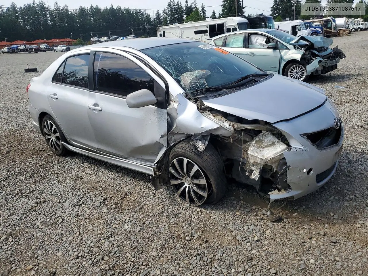 2007 Toyota Yaris S VIN: JTDBT903871087617 Lot: 61400606