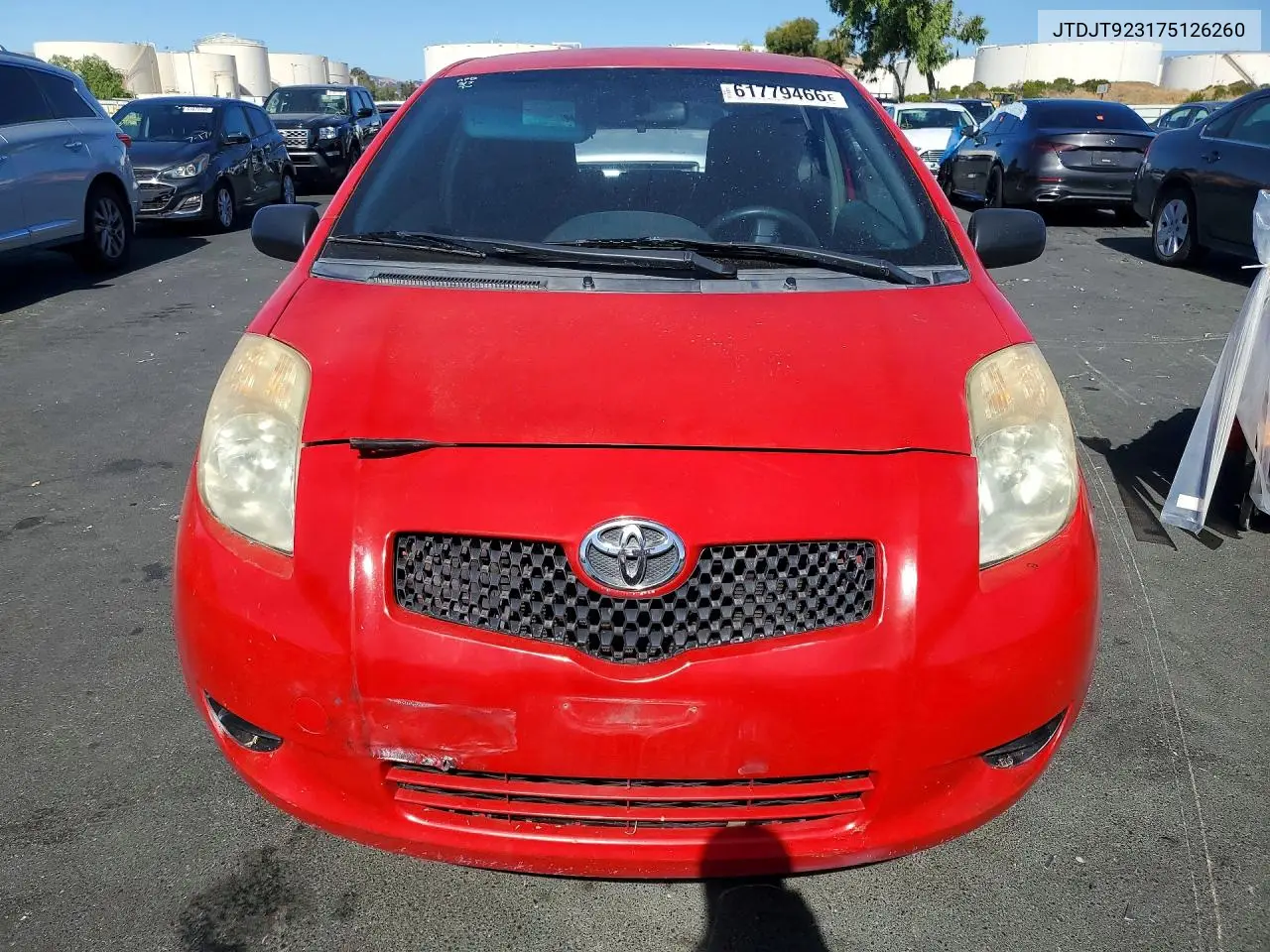 2007 Toyota Yaris Base VIN: JTDJT923175126260 Lot: 61779466