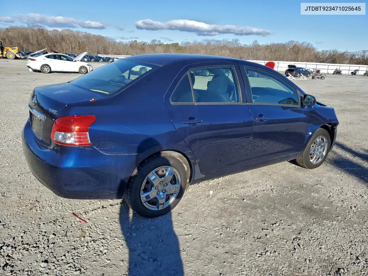 JTDBT923471025645 2007 Toyota Yaris