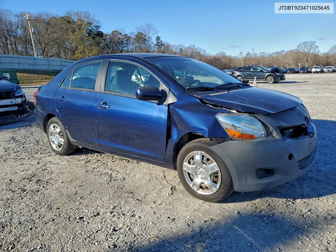 JTDBT923471025645 2007 Toyota Yaris