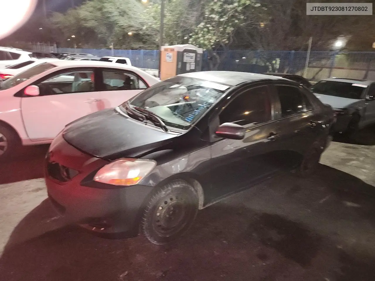 2008 Toyota Yaris Base VIN: JTDBT923081270802 Lot: 57971966