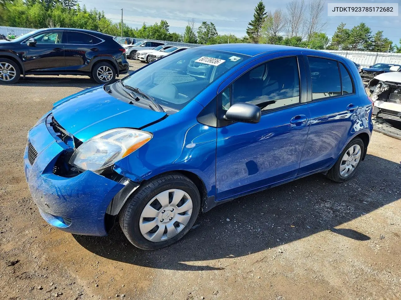 2008 Toyota Yaris VIN: JTDKT923785172682 Lot: 60139036