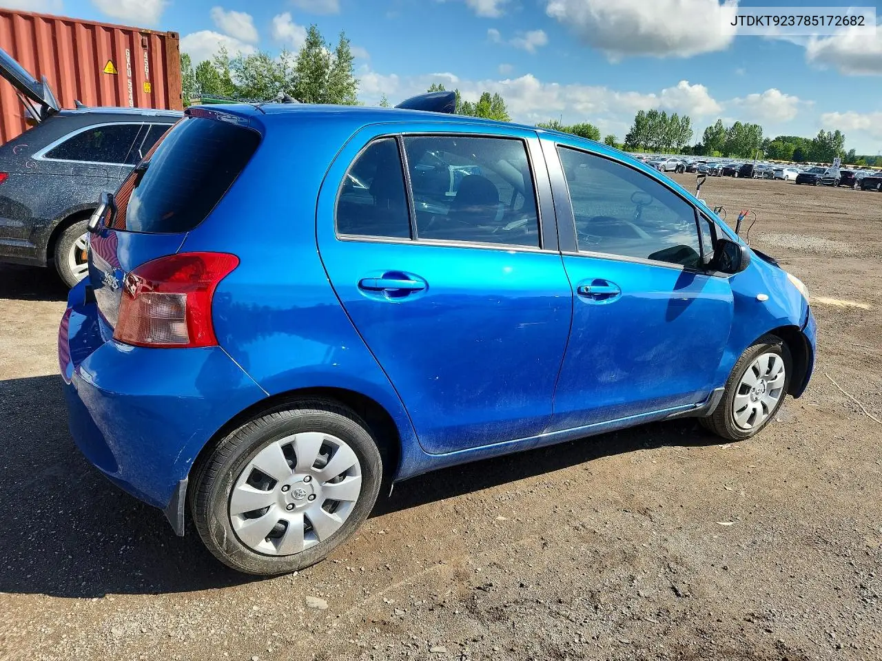 2008 Toyota Yaris VIN: JTDKT923785172682 Lot: 60139036
