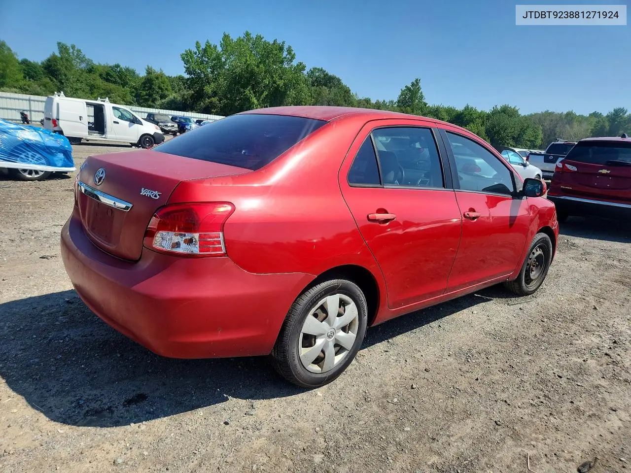 2008 Toyota Yaris Base VIN: JTDBT923881271924 Lot: 60358066