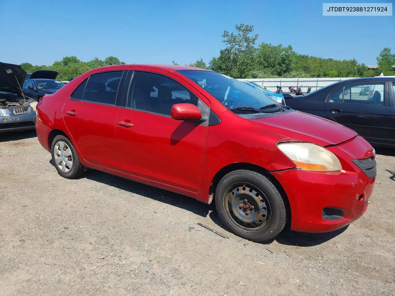 2008 Toyota Yaris Base VIN: JTDBT923881271924 Lot: 60358066